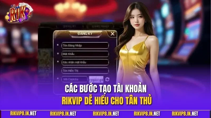 Các bước tạo tài khoản RIKVIP dễ hiểu cho tân thủ