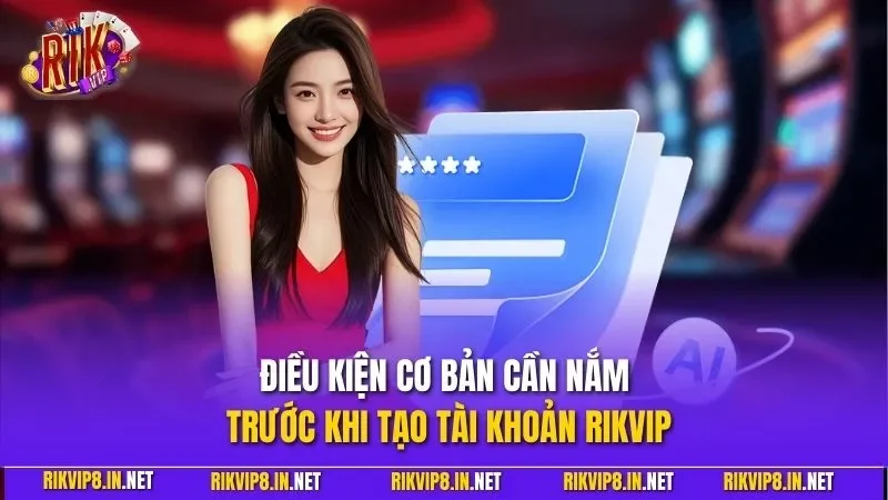 Điều kiện cơ bản cần nắm trước khi tạo tài khoản RIKVIP